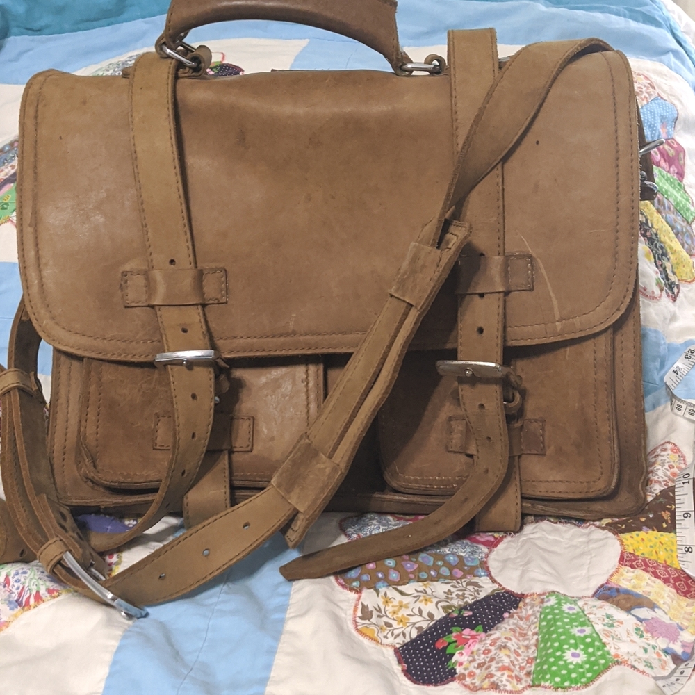 Vagabond leather briefcase
